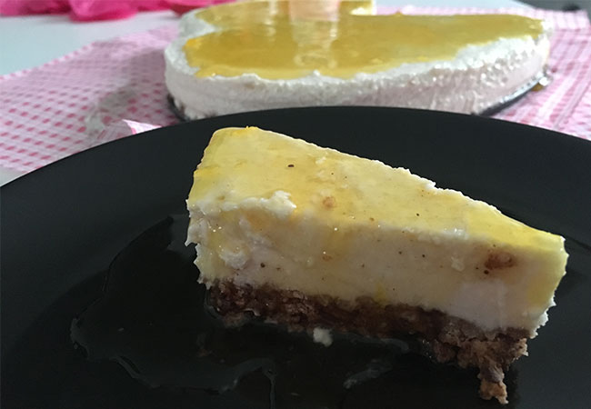Cheesecake ricetta, Blonde Suite, dolce con crema, torta con i cereali, torta al formaggio