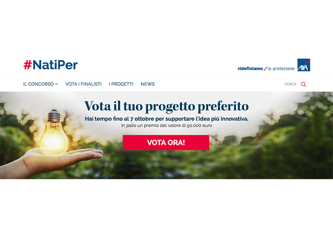 #natiper concorso sociale axa italia voto finale videstorie