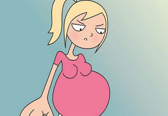 molto incinta, fumetti gravidanza, blonde suite