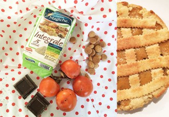 crostata cachi e amaretti