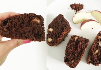 Torta al cacao senza burro, latte, zucchero