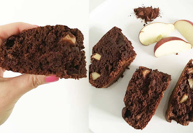 Torta al cacao senza burro, latte, zucchero