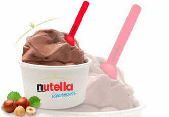 nutella icecream, gelati, gelateria, cioccolato