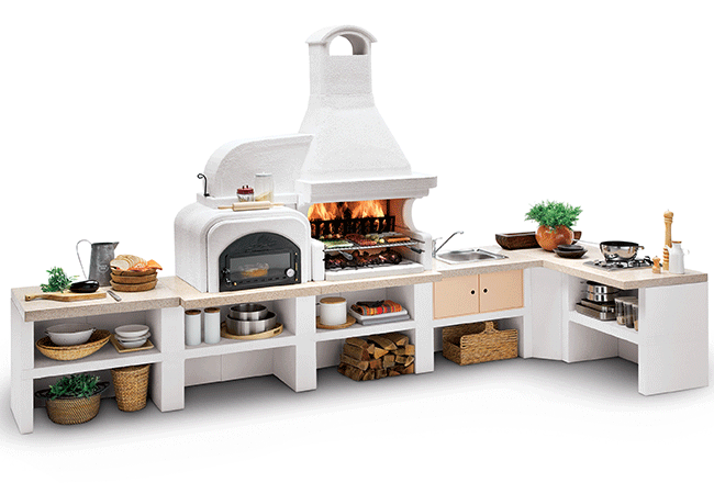 palazzetti in giardino malibu soluzioni barbecue