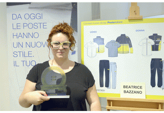 poste italiane-beatrice-bazzano-vincitrice-contest-divise-portalettere-borsa-di-studio