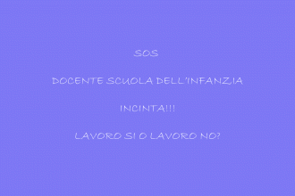 maternità docenti, scuola dell'infanzia, asilo, blonde suite