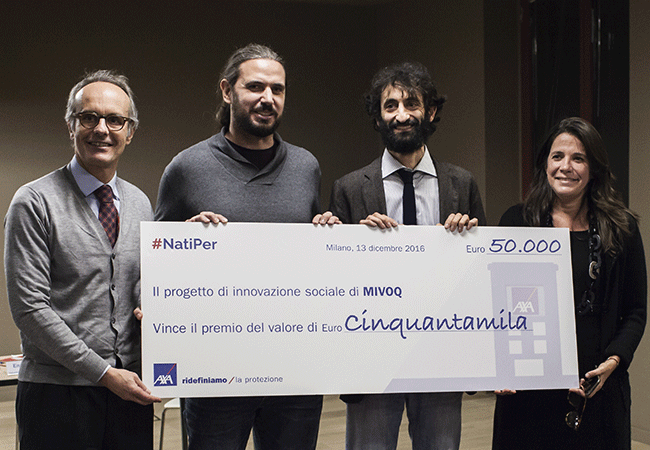 axa italia mivoq nati per sintetizzatore vocale premio