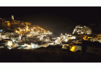 matera sassi di notte illuminati