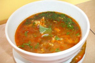 ciorba de pui zuppa di pollo romania