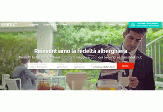 wanup alberghi loyality cashback prenotazioni