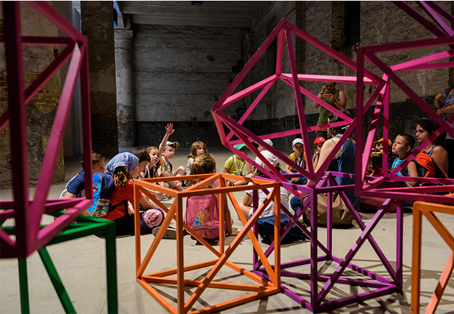 giotto fila colore ufficiale biennale di venezia attivita educational programma