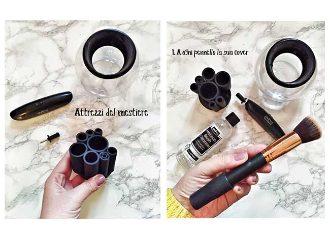 StylPro Brush Cleaner and Dryer come lavare i pennelli makeupp - stylpro opinioni - come funziona - lavaggio pennello