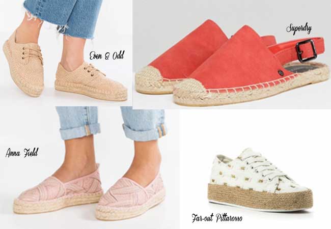 scarpe low cost sotto i 30 euro primavera estate espadrillas