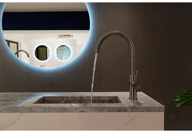 grohe fuorisalone rubinetteria bagno showroom atrio milano cucina