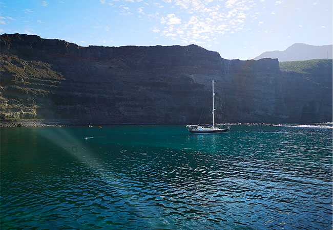 viaggio a gran canaria puerto de las nieves dito de dios oceano atlantico