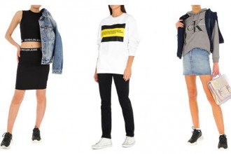 my calvin klein campagna pubblicitaria autentica vestiti intimo uomo donna maglia