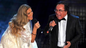 festival di sanremo albano e romina sul palco ariston